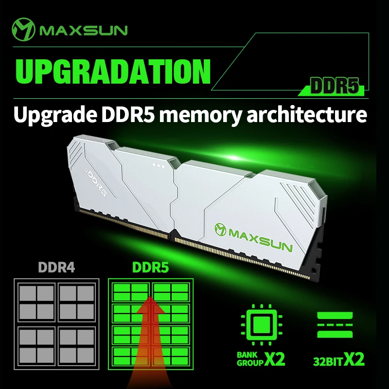 Ddr5 6000Mhz - Радиатор MAXSUN Memoria RAM DDR5 6000