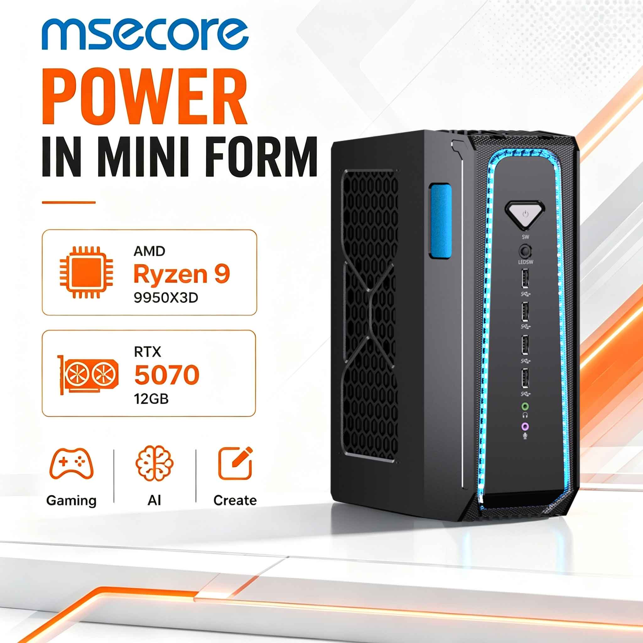 Игровой ПК MSECORE с жидкостны – обзор и цена Ddr5 32Gb