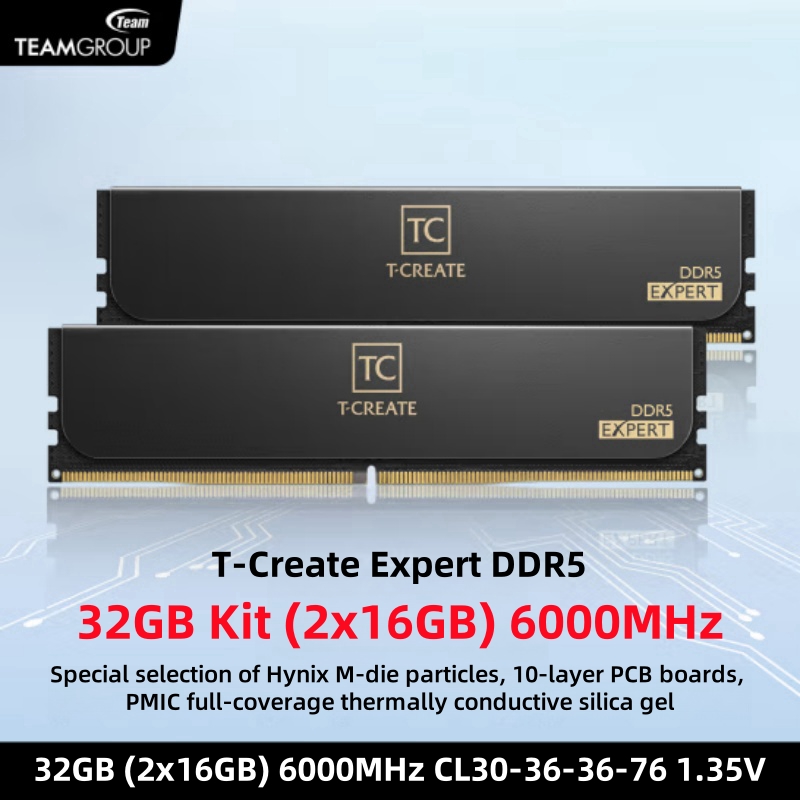 TEAMGROUP T-Create Expert CL30 – обзор и цена Ddr5 6000Mhz